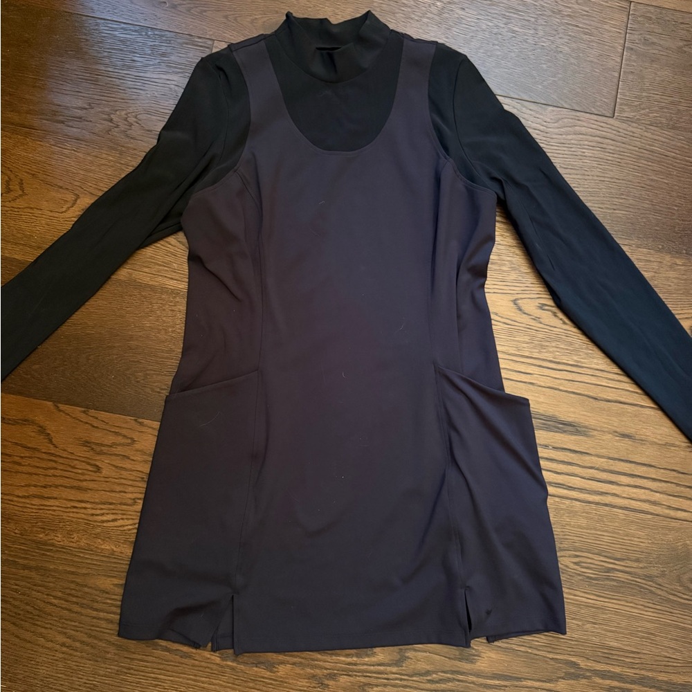 Bad Birdie Black mock neck Golf dress